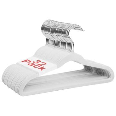 Imagem de Cabides de veludo para crianças Wellong Baby, 14 cm, antiderrapantes, 