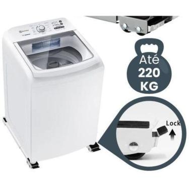 Imagem de Suporte Rodinhas Ajustável para Geladeira/Fogão 200kg