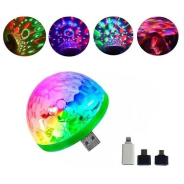 Imagem de Mini Globo Luz Led Conexão Celular