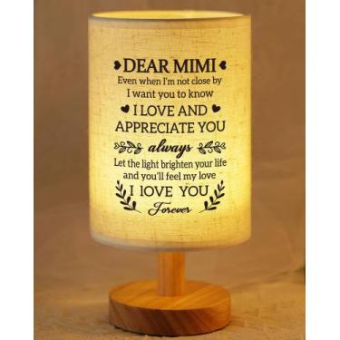 Imagem de Lámpara SUEHHYY Mimi Gifts, Pantalla de Tela, Alimentada por USB