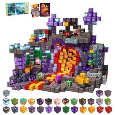 Imagem de Blocos de construção magnéticos SSAWER 100 peças STEM Toy Kids 3+