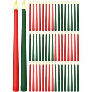 Imagem de Velas cônicas de LED sem chama Funtery de 11 polegadas e 48 unidades (