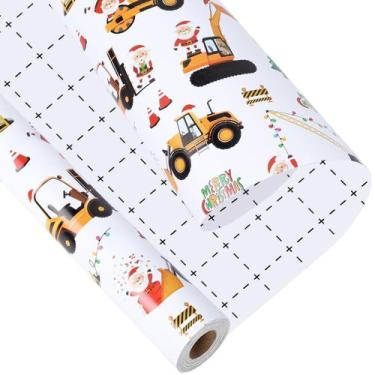 Imagem de Rollo de Papel para envolver BIOBROWN Navidad Construcción 17x10m