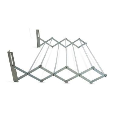 Imagem de Varal De Parede Retrátil Aço Sanfonado - 60cm