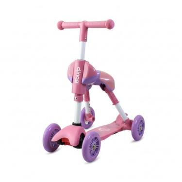 Imagem de Triciclo Infantil Dobrável - Assento Ergonômico Lilás Compacto e Leve com Rodas Resistentes e Guidão Antiderrapante para Crianças á Partir de 3 Anos