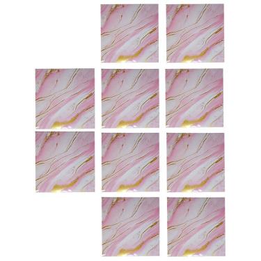 Imagem de Placa Adesiva Marmore 3D Kit 10 uni Autocolante Moderno Reforma Obra Decoraçao Casa Banheiro Cozinha Ambiente