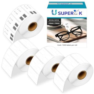 Imagem de USUPERINK [4 rolos, 1500 etiquetas/rolo] Compatível com Dymo 30299 3/20.3 cm x 3/10.2 cm branco estilo barra autoadesiva/etiquetas de preço para impressora LabelWriter 300 310 450 Duo 4XL [NÃO serve