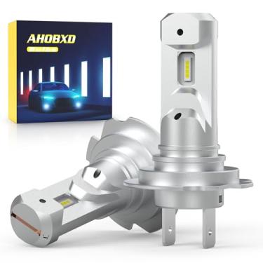 Imagem de AHOBXD Lâmpadas H7 Branco Super Brilhante 6500K Atualização 600% 30000LM Brilho Real 1:1 Tamanho Halógeno 80.000 Horas Vida Útil H7/H18 Lâmpadas de Neblina de Carro Plug and Play Pacote com 2