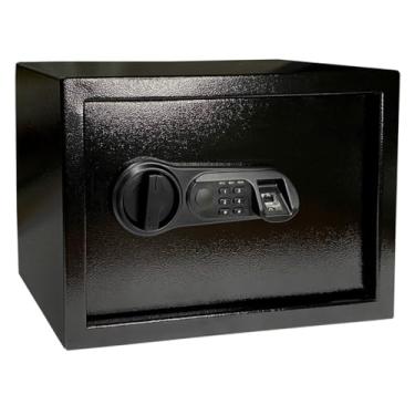 Imagem de Cofre Eletrônico Biométrico Em Aço Para Armas Curtas Tamanho Médio