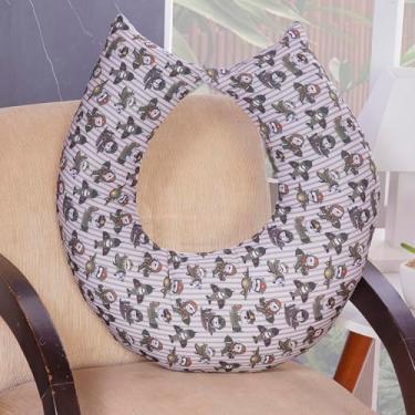 Imagem de Almofada Amamentação Multifuncional para Bebê Menino com Capa Removível (Aviador)