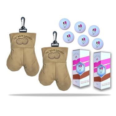 Imagem de Scale Wear Design Pacote com 2 bolsas de golfe de acesso rápido mais 6 bolas de golfe – Suporte de clipe resistente para bolsa de golfe e passador de cinto, ótimo presente para homens (pacote com 2 Ol