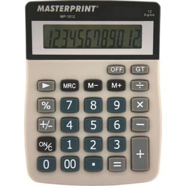 Imagem de Calculadora Manual Mp 1012 12 Digitos Imp. Ind - Masterprint