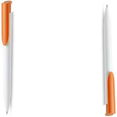 Imagem de Caneta Esferográfica Retrátil com Touch Screen, Azul, Plástico, Ponta Fina 0.7mm, Grip Emborrachado, Design Moderno, Escrita em Papel, 14.5cm (Laranja 2)