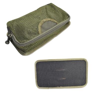 Imagem de Painel de ferramentas EDC de malha de nylon, organizador modular com gancho e laço para colete tático, expansão interna da mochila (verde)