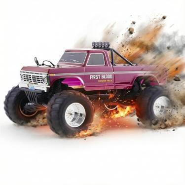 Imagem de EAZYRC Caminhão Fms 1/10 Rc Ford F100, Monster 2Wd Com Carroceria Licenciada, Motor 550 Escovado, Amortecedores A Óleo, Suspensão Independente, Rastreador Todo-Terreno, Carro Off-Road De Alta Veloci