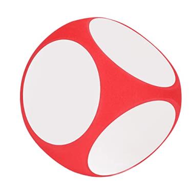 Imagem de Generic Escreva Em Branco Nos Dados | Cores Portáteis e Vibrantes | Acessório de Ensino de Jogo Reutilizável para Crianças a Partir de 3 Anos | Material EVA (Vermelho)