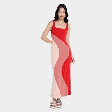 Imagem de Vestido Farm Recortes Patch Crepe Feminino-Feminino