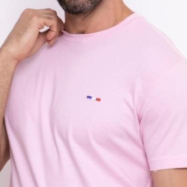 Imagem de Camiseta Masculina Básica FMF com Bordado Algodão Premium França-Masculino