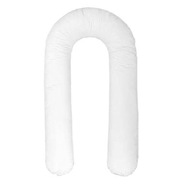 Imagem de Travesseiros de maternidade, travesseiros de gravidez em forma de U para dormir, travesseiro de maternidade de 165 cm para suporte de corpo inteiro, lavável e removível