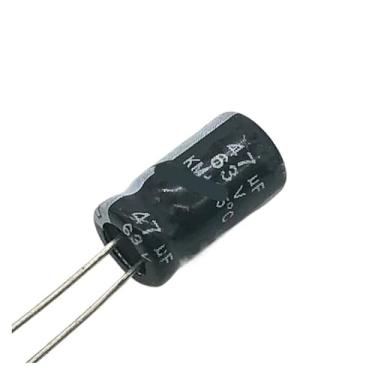 Imagem de 60 pçs/lote BC08 63v 47UF Capacitor eletrolítico de alumínio tamanho 6 * 12 47UF 20%