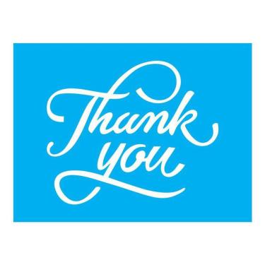 Imagem de Stencil Tamako Thank You - 15X20Cm - Ref A3441