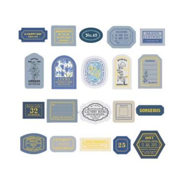 Imagem de Adesivos Retro Escrevíveis Para Selagem, Caixa Com 40 Peças, Mr. Paper