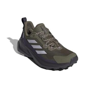 Imagem de adidas Tênis de caminhada feminino Terrex Trailmaker 2, Olive Strata/Silver Dawn/Preloved Fig, 36