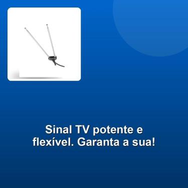 Imagem de Antena Telescópica Tv Dupla5 Estágios Fita 1 Metro