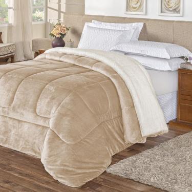 Imagem de Coberdrom Pele De Carneiro Sherpa Everest King 01 Peça - Caqui