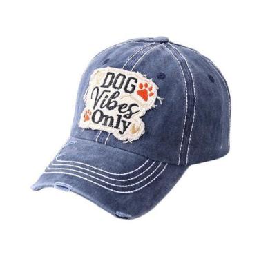 Imagem de Boné de beisebol Dog Vibes Only Anime para homens e mulheres - Yiweisa