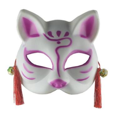 Imagem de Máscara Fox PVC Full Face Cosplay para Decoração de Festa - yiweisai