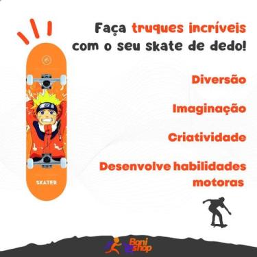 Imagem de Skate de dedo com rolamento fingerboard brinquedo infantil - Boni Shop