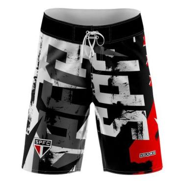 Imagem de Bermuda do São Paulo FC  Quebrada Masculina Tactel c Elastano  Oficial