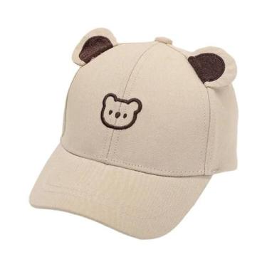 Imagem de Boné De Beisebol Infantil Com Estampa De Urso Para Meninos E Meninas, 