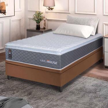 Imagem de Cama Box Baú Argel Espuma D33 Solteiro 88x188 King House
