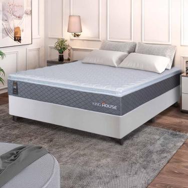 Imagem de Cama Box Argel Espuma D33 Casal 138x188 Branco King House