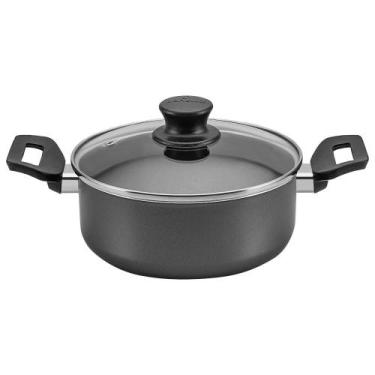 Imagem de Caçarola Panelux Magnific 22 cm Grafite Antiaderente 3,5L com Alça Erg