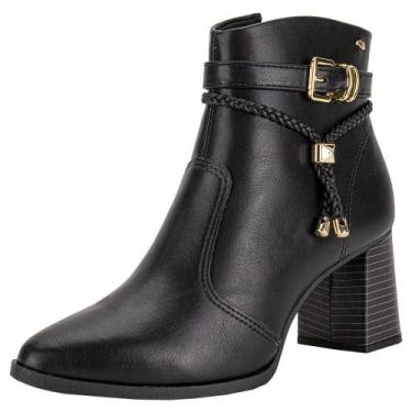 Imagem de Bota feminina cano baixo dakota da781, Preto, 38
