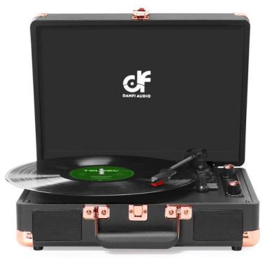 Imagem de Toca-Discos DANFI AUDIO DF Vintage Bluetooth - 3 Velocidades - Preto
