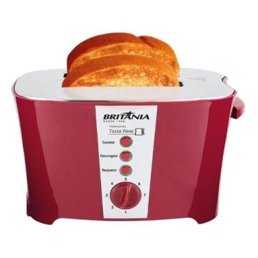 Imagem de Torradeira 850w 3x1 7 niveis britania luxred 220v - Britânia, 220V