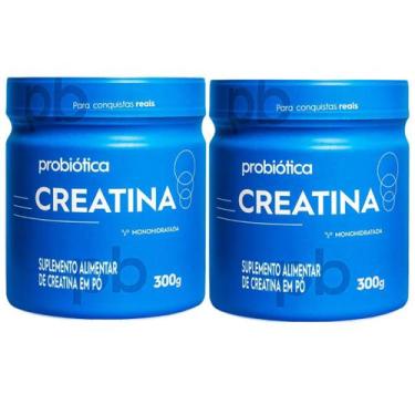 Imagem de Kit 2 Creatina Monohidratada 100% Pura Foco e Energia 300g Probiótica