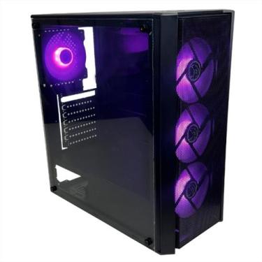 Imagem de Gabinete Gamer Brazil PC BPC-T02B - Mid Tower ATX - Lateral em Vidro, 