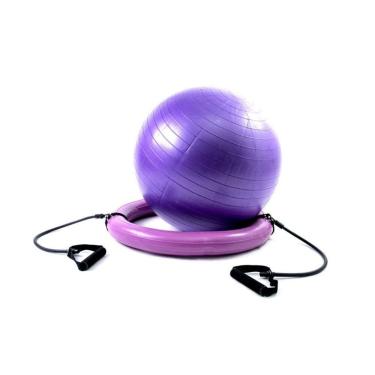 Imagem de Bola Suiça De Pilates E Yoga Com Cordas - Wct Fitness