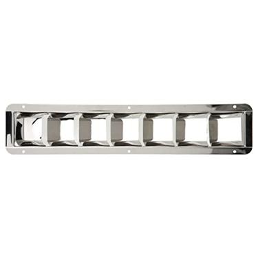 Imagem de Barco veneziano, fixo em aço inoxidável 15x3.1in grade de ventilação de barco resistente à água do mar para unidades de ar condicionado