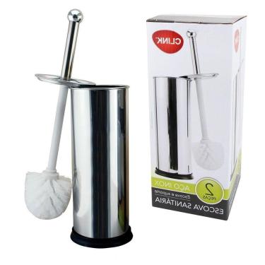 Imagem de Escova Sanitária Aço Inox Limpador De Vaso Sanitário