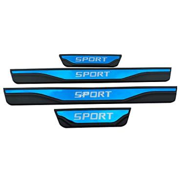 Imagem de GZBFTDH Proteção de Peitoril Soleira da Porta, para Chrysler 300C 2015-2023 Carro Acessórios, Aço Inoxidável Kick Plate Guard de Pedal de Limiar Protetor, Peças para Automóveis