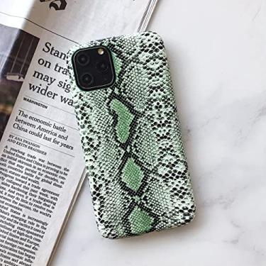 Imagem de Capa de telefone de silicone macio para iphone 12 mini 11 13 pro xs max x xr 7 8 6 plus capa de couro pu de pele de cobra funda, f, para iphone12pro max