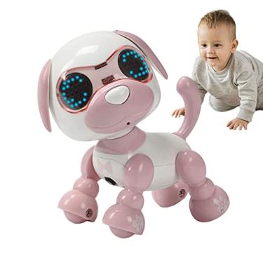 Imagem de Filhote de cachorro robô brinquedo - Brinquedo do cão andando | Brinquedos robóticos, robôs interativos de caminhada RC para cães, animais de estimação eletrônicos de personalidade fofa, Aocate