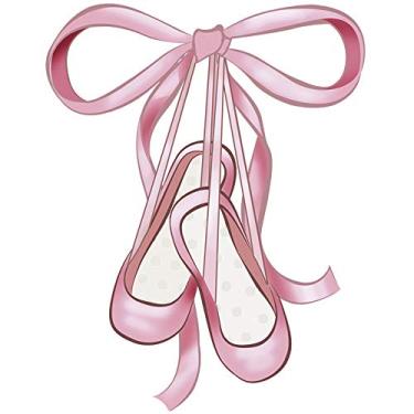 Imagem de Aplique MDF e Papel Litoarte 8 cm - Modelo APM8-586 Sapatilha e Laço