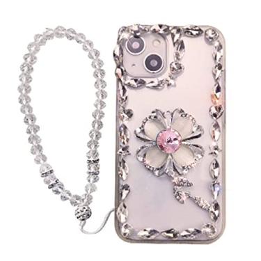 Imagem de Bling Diamond Flower Soft Phone Case para Samsung Galaxy S10 A32 A52 A72 S20 S21 S22 Plus Ultra Pro FE A 71 51 Note 10 20 Cover, D,11, Pink Flower, For Note10